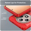 OPPO Reno12 F 4G Red Carbon Fiber Brushed TPU Phone Case - 6