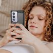 OPPO A3 Black TPU Phone Case - Carbon Fiber Brushed Texture Cover - 7