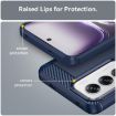 OPPO Reno12 Global Blue Carbon Fiber Brushed TPU Phone Case - 6