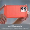 OPPO Reno13 Pro Global Red Carbon Fiber Brushed Texture TPU Case - 5