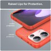 OPPO Reno13 Pro Global Red Carbon Fiber Brushed Texture TPU Case - 6
