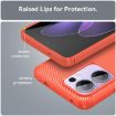 OPPO Reno13 F 5G Red Carbon Fiber Brushed TPU Phone Case - 6