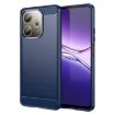 OPPO A5 Energy 5G Blue TPU Phone Case - Carbon Fiber Brushed Texture - 1
