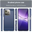 OPPO A5 Energy 5G Blue TPU Phone Case - Carbon Fiber Brushed Texture - 2