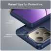 OPPO A5 Energy 5G Blue TPU Phone Case - Carbon Fiber Brushed Texture - 6