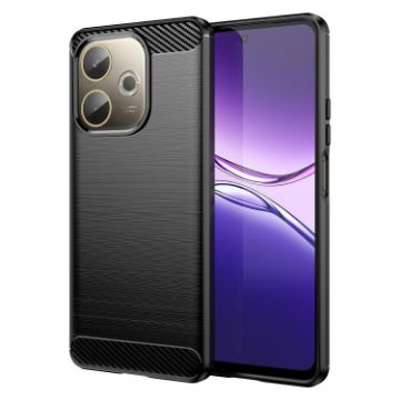 OPPO A5 Pro 5G Global Black Carbon Fiber Texture TPU Phone Case - 1