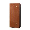 OPPO Reno14 5G Brown Denim Texture Flip Leather Case - Global Style - 2
