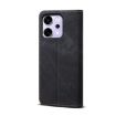 OPPO Reno14 5G Global Denim Texture Flip Leather Case - Black - 3