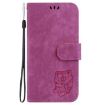 Infinix Zero 40 4G/5G Rose Red Little Tiger Embossed Leather Case - 3