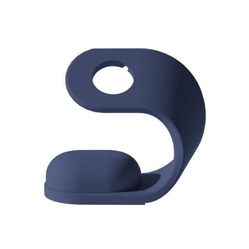 Apple Watch Series U-Shaped Silicone Charging Holder - Blue - 1