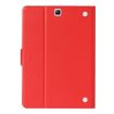 Red Leather Flip Case for Samsung Galaxy Tab A 9.7 T550/T555C with Card Slots - 3