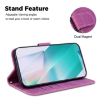 Tecno Camon 40 Rose Red Little Tiger Embossed Leather Phone Case - 6