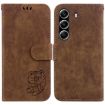 Tecno Camon 40 Pro 4G Brown Leather Embossed Phone Case - 1