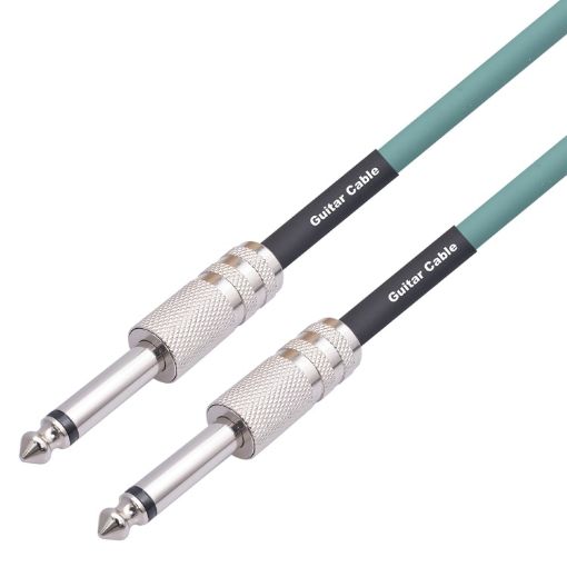 Mono 6.35mm Male to Male Electric Guitar Audio Cable 1m - 3045GR - 1