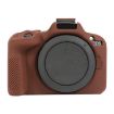 Canon EOS R50 Soft Silicone Protective Case - Coffee Color Cover - 1