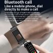 K80 1.57" Leather Band IP67 Smart Watch with Detachable Earphone (Black) - 3