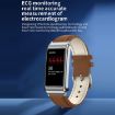 K80 1.57" Leather Band IP67 Smart Watch with Detachable Earphone (Black) - 6
