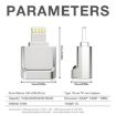 MicroDrive 8pin to TF Card Adapter for iPhone & iPad - Silver Reader - 7