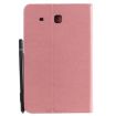 Samsung Galaxy Tab E9.6 T560 Pink Shockproof Leather Case with Holder - 3