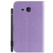 Samsung Galaxy Tab A7.0 T280 Purple Cat Bee Embossed Leather Case - 3