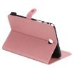 Samsung Galaxy Tab A8.0 T350 Pink Leather Case with Holder & Card Slots - 5