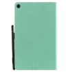 Samsung Galaxy Tab A9.7 T550 Green Cat Bee Embossed Leather Case - 3