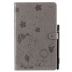 Samsung Galaxy Tab A9.7 T550 Grey Leather Case with Holder & Card Slots - 2