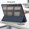 Samsung Galaxy Tab S9+ Dark Blue Acrylic 3-Fold Smart Leather Case - 5