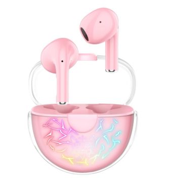 ONIKUMA T35 Pink Bluetooth 5.1 TWS Wireless Gaming Earphone - 1