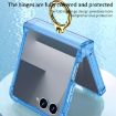 Samsung Galaxy Z Flip7 5G Silicone Case with Ring Holder - Transparent Orange - 7