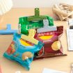 Colorful Retro Plastic Snack & Receipt Clips - Random Colors, 70-Char Limit - 7