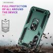 Samsung Galaxy A35 5G Shockproof TPU + PC Case with Holder - Dark Green - 4