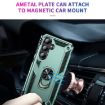 Samsung Galaxy A35 5G Shockproof TPU + PC Case with Holder - Dark Green - 5