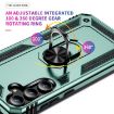 Samsung Galaxy A35 5G Shockproof TPU + PC Case with Holder - Dark Green - 6
