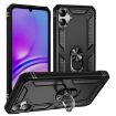 Samsung Galaxy A05 Shockproof TPU + PC Case with Holder - Black - 1