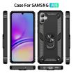Samsung Galaxy A05 Shockproof TPU + PC Case with Holder - Black - 2