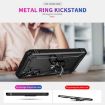 Samsung Galaxy A16 5G Shockproof Phone Case with Holder - Black - 4