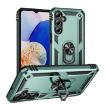 Samsung Galaxy A16 5G Shockproof TPU + PC Case with Holder - Dark Green - 1