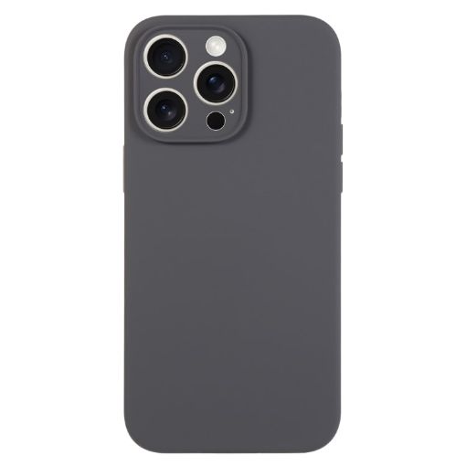 iPhone 15 Pro Charcoal Black Liquid Silicone Phone Case - 1