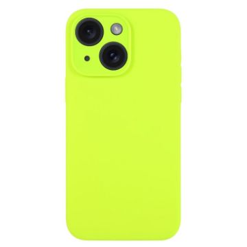 iPhone 15 Plus Bright Green Liquid Silicone Phone Case - 1