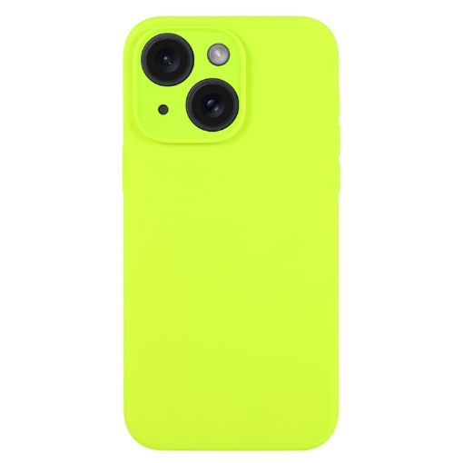 iPhone 15 Plus Bright Green Liquid Silicone Phone Case - 1