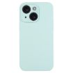 iPhone 15 Turquoise Liquid Silicone Phone Case - Pure Color Fine Pore - 1