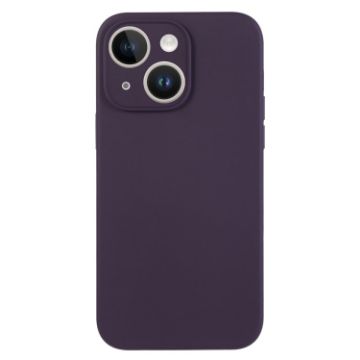 iPhone 14 Plus Berry Purple Liquid Silicone Phone Case - 1