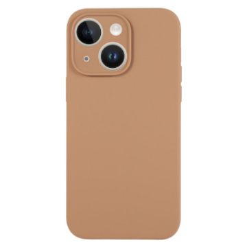 iPhone 14 Plus Light Brown Liquid Silicone Phone Case - 1