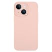 iPhone 14 Sand Pink Liquid Silicone Phone Case - Pure Color Fine Pore - 1
