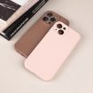iPhone 14 Sand Pink Liquid Silicone Phone Case - Pure Color Fine Pore - 5