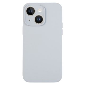 iPhone 14 Grey Blue Liquid Silicone Phone Case - Pure Color - 1
