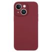 iPhone 14 Plum Liquid Silicone Phone Case - Pure Color Fine Pore - 1