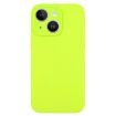 iPhone 14 Bright Green Liquid Silicone Phone Case - Pure Color - 1