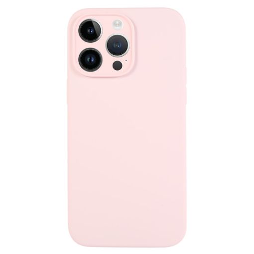 iPhone 14 Pro Grey Pink Liquid Silicone Phone Case - 1